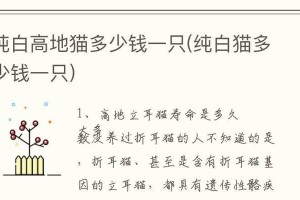 养猫一年的花费（买猫和领养猫的区别及成本分析）