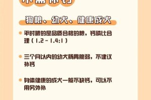 狗狗补钙食物大揭秘（了解这些食物，让你的狗狗健康无忧！）
